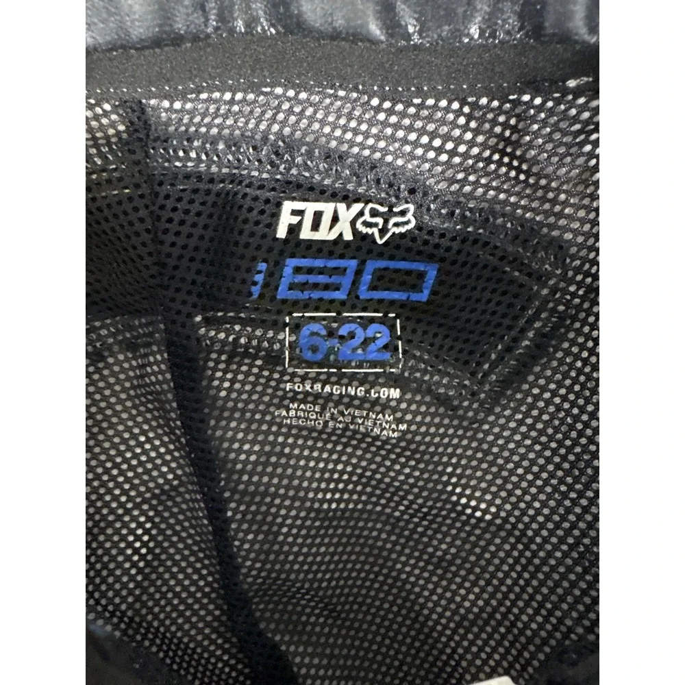 Fox Racing 180 Youth Motocross Pants White Black Blue Size 6-22 Dirt Bike Gear